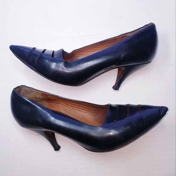 Celine | Black Cutout Pumps, size 38.5‎ - Picture 1 of 10